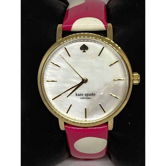 Kate Spade New York 0224 Women Pink Leather Analog Dial Quartz Wrist Watch MP591 - Picture 2 of 12